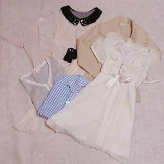 ロディスポット(LODISPOTTO)のﾚｽﾄﾛｰｽﾞなど春服`7点♪`(ミニワンピース)