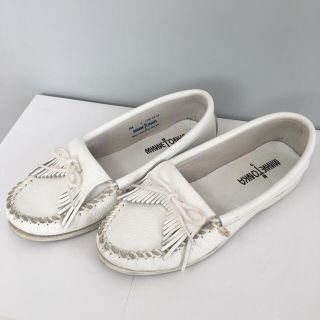 ミネトンカ(Minnetonka)の【 Minnetonka ホワイトモカシン♡ 】(スリッポン/モカシン)