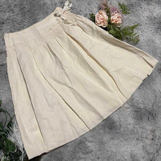 ボディドレッシングデラックス(BODY DRESSING Deluxe)の【BODY DRESSING Deuxe】フレアラップスカート 38 リボン(ひざ丈スカート)