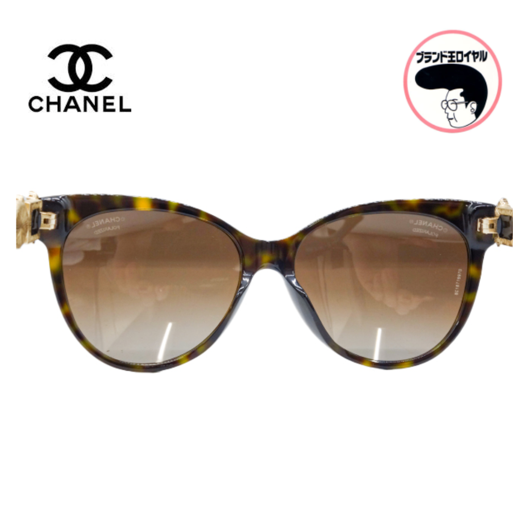 CHANEL シャネル サングラス パールモチーフ ブラウン 眼鏡 アイ