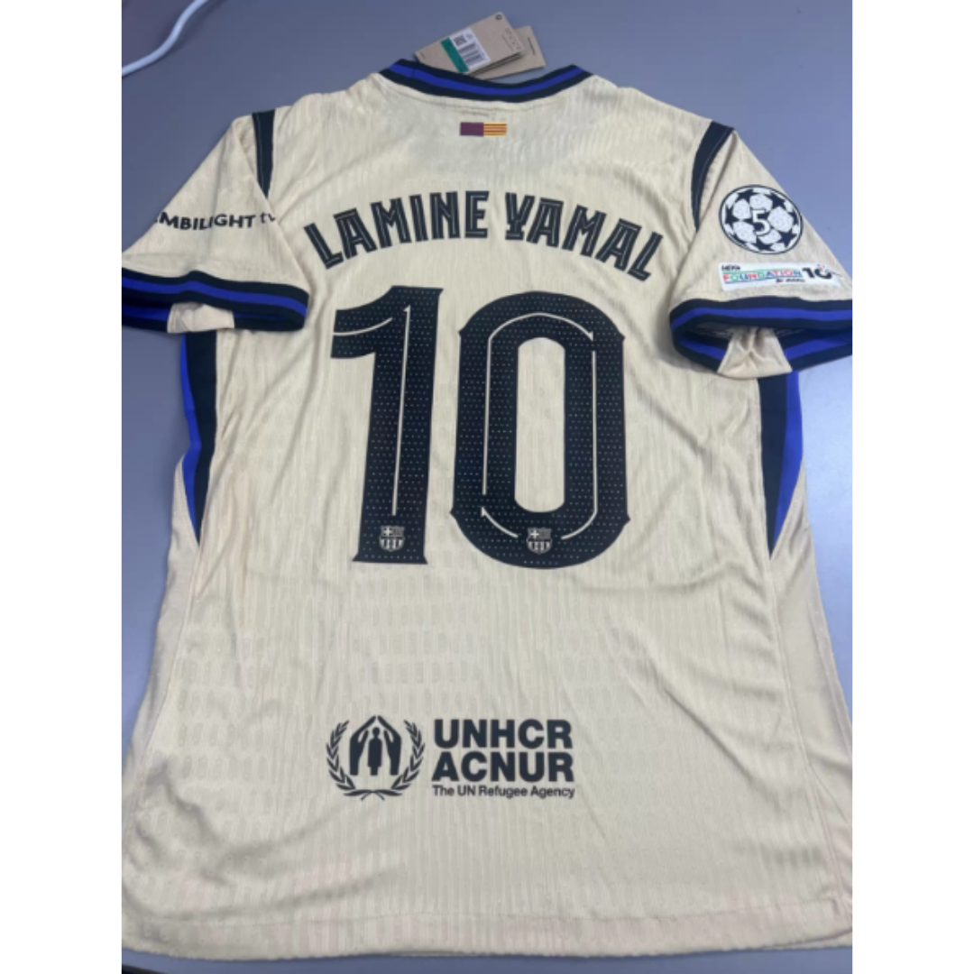 バルセロナ×コービー連名特別仕様ユニフォーム 10番ヤマル L 早い者勝ち バルセロナ×コービー連名特別仕様ユニフォーム 10番