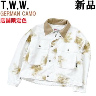 トラディショナルウェザーウェア(TRADITIONAL WEATHERWEAR)の限定色◆TWW GRIMSBY 短丈 撥水 ブルゾン 38 M ジャーマンカモ(ナイロンジャケット)