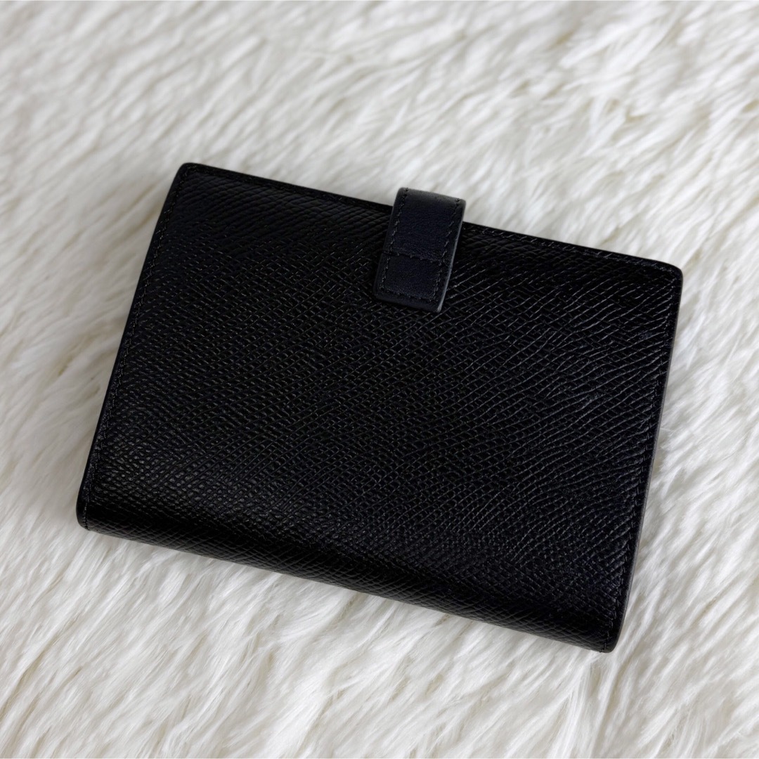 人気♡保存袋♡箱♡セリーヌ ロゴ カーフスキン ストラップ ウォレット 折り財布 人気♡保存袋♡箱♡セリーヌ ロゴ カーフスキン ストラップ