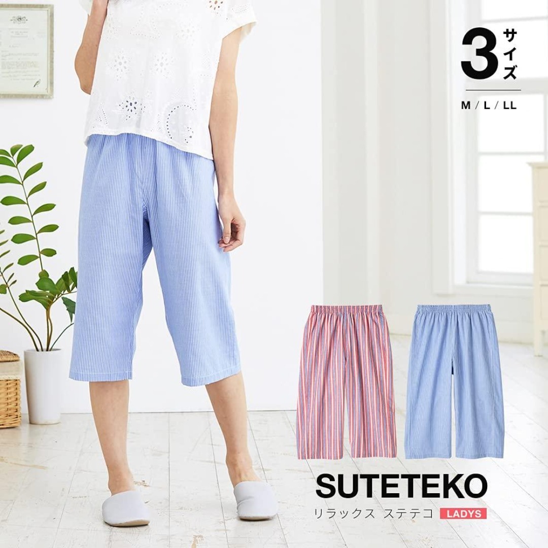 【数量限定】アイメディア リラックスステテコ レディース Lサイズ 短パン ブル レディースのファッション小物(その他)の商品写真
