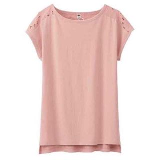 ユニクロ(UNIQLO)の美品☆ユニクロ エンブロイダリーTシャツ M(Tシャツ(半袖/袖なし))