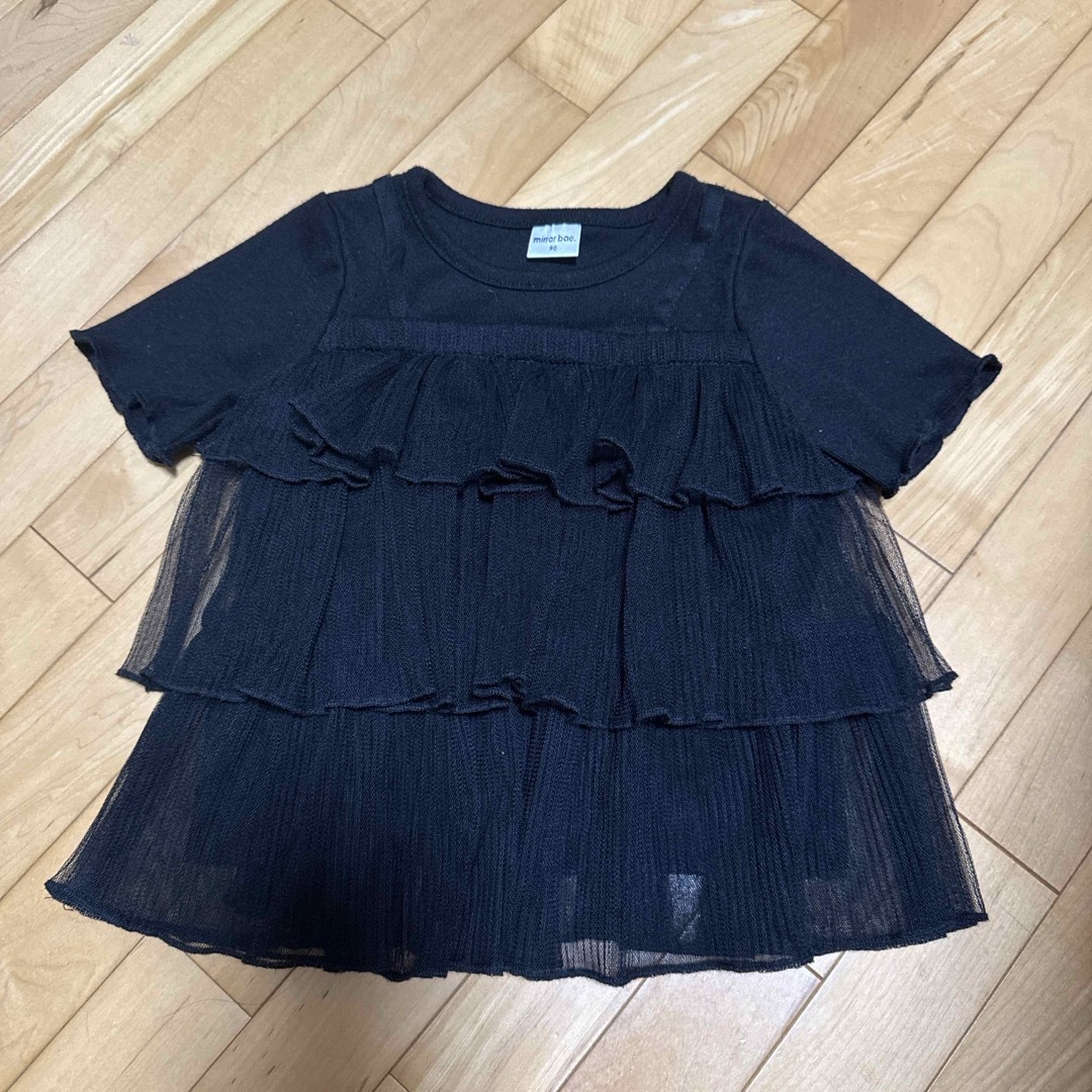 バースデイ(バースデイ)のチュール トップス 90 キッズ/ベビー/マタニティのキッズ服女の子用(90cm~)(Tシャツ/カットソー)の商品写真