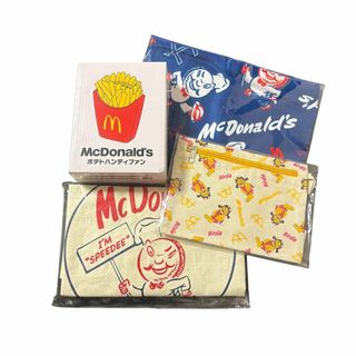 【新品未使用品】マクドナルド　ハンディファン　ポーチ　タオル　バッグ　50周年(キャラクターグッズ)