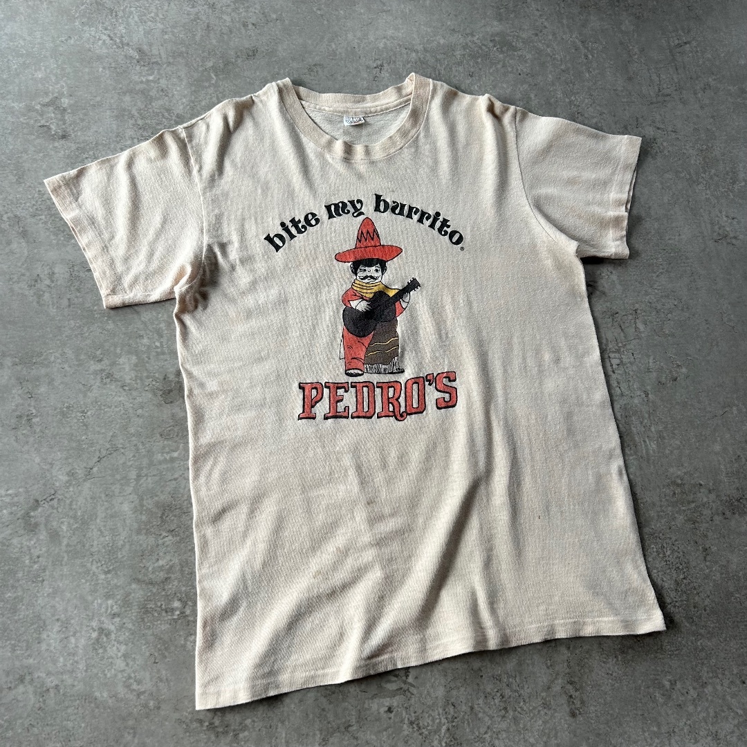 Hanes(ヘインズ)の70s80s Hanes 企業tシャツ/メッセージtシャツ USA製 ベージュ  メンズのトップス(Tシャツ/カットソー(半袖/袖なし))の商品写真