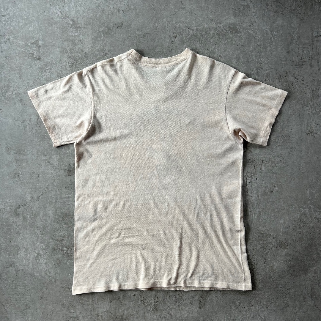 Hanes(ヘインズ)の70s80s Hanes 企業tシャツ/メッセージtシャツ USA製 ベージュ  メンズのトップス(Tシャツ/カットソー(半袖/袖なし))の商品写真