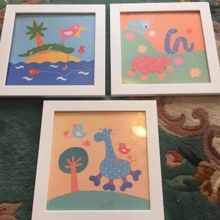 イケア(IKEA)の子供部屋用☆絵画☆ 3点セット(知育玩具)