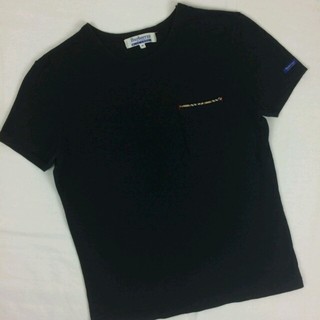 バーバリー(BURBERRY)のBURBERRY BLUE LABEL 半袖クルーネックTシャツ ブラック M(Tシャツ(半袖/袖なし))