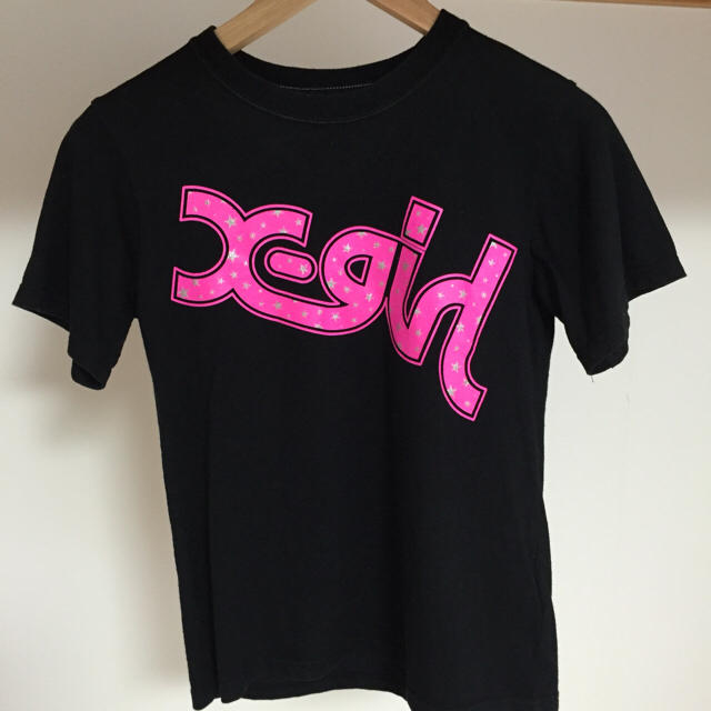 X-girl(エックスガール)のX-girl Tシャツ 黒 サイズ1 レディースのトップス(Tシャツ(半袖/袖なし))の商品写真
