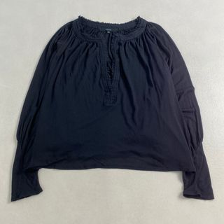 グッチ(GUCCI)のグッチ 長袖ブラウス GUCCI モダール混 ブラック XS・S相当(シャツ/ブラウス(長袖/七分))