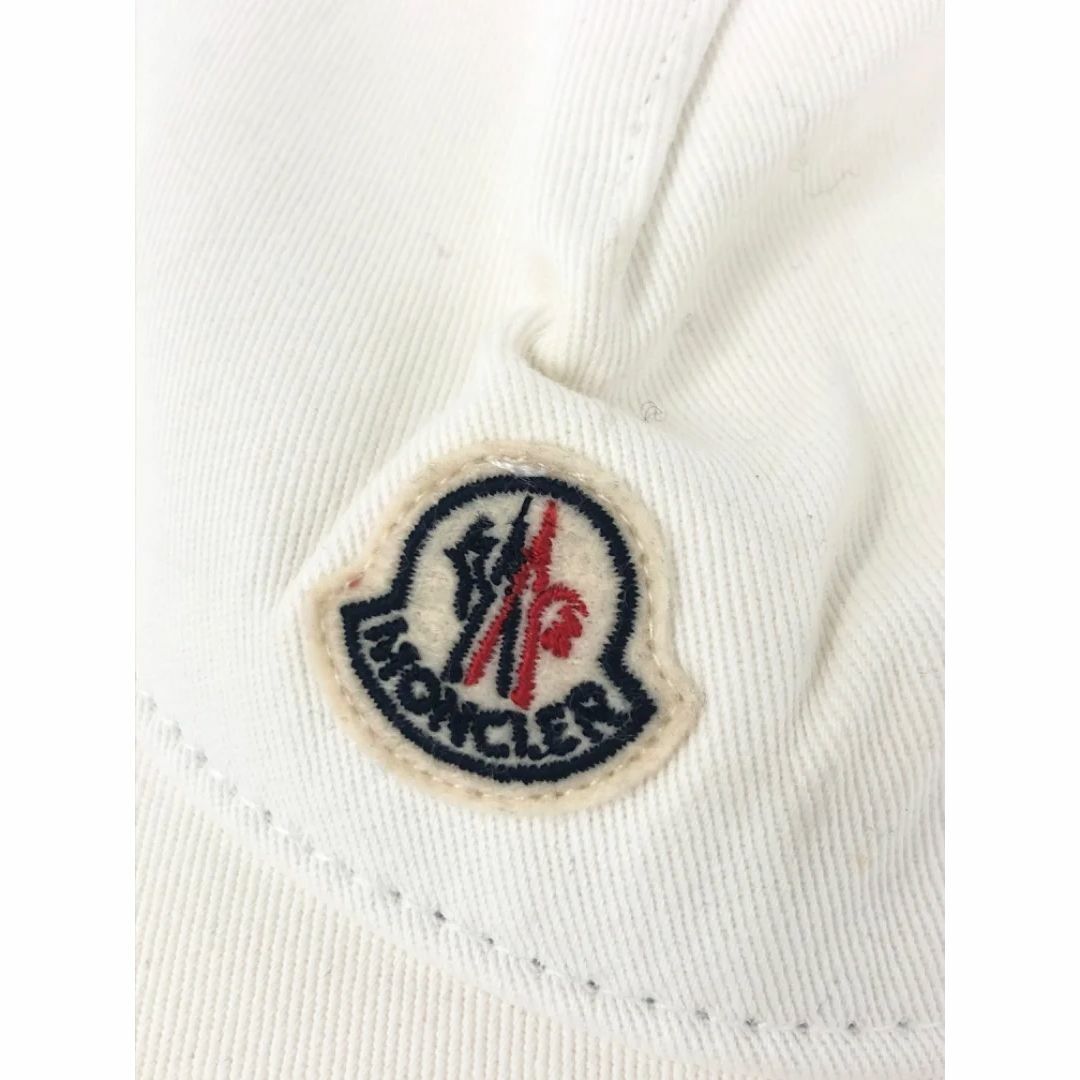 MONCLER モンクレール ロゴ刺繍 キャップ 帽子 ホワイト ユニセックス 119987.jpg