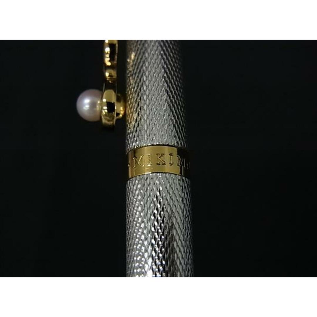 MIKIMOTO(ミキモト)の■新品同様■ MIKIMOTO ミキモト 本真珠 アコヤ真珠 パール 約3mm キャップ式 ボールペン 筆記用具 文房具 シルバー系 DJ1776 レディースのアクセサリー(その他)の商品写真