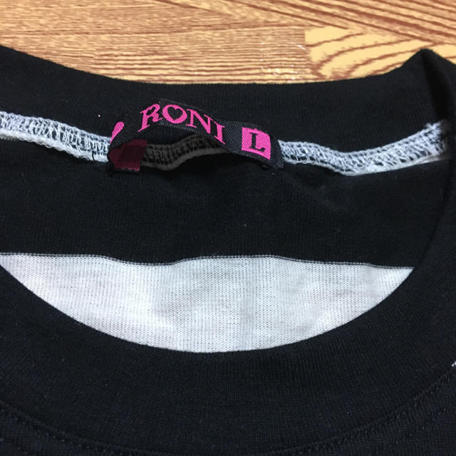 RONI(ロニィ)のRONI ボーダーロンT L キッズ/ベビー/マタニティのキッズ服女の子用(90cm~)(Tシャツ/カットソー)の商品写真