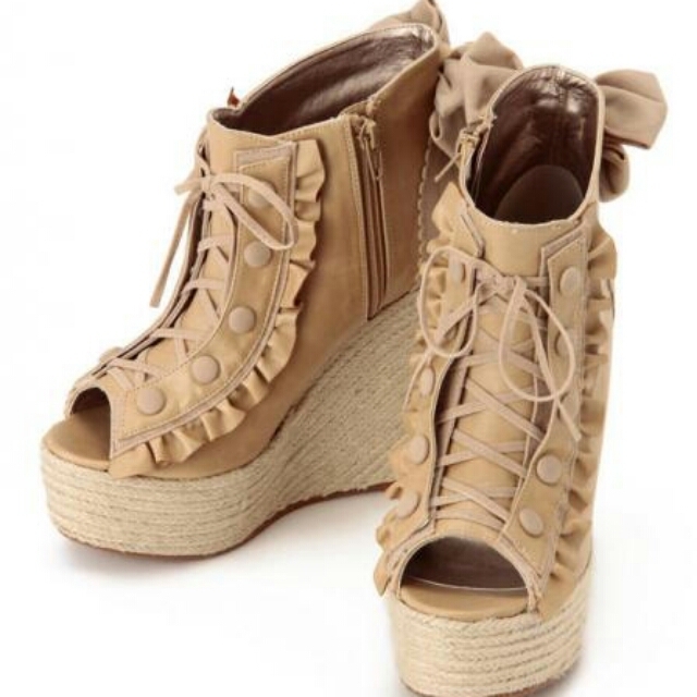 LIZ LISA(リズリサ)のｸﾞﾗﾃﾞｨｴｰﾀｰ風ﾌﾞｰｻﾝ レディースの靴/シューズ(サンダル)の商品写真