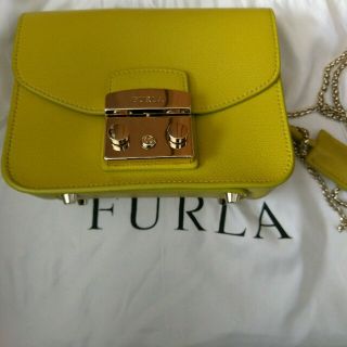 フルラ(Furla)の_yukiiiii様専用フルラFURLAメトロポリスグリーンイエロ(ショルダーバッグ)