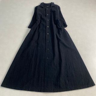 Y's リネン半袖ロングシャツ、ワンピース y´s ワイズ ヨウジヤマモト☆リネンロングシャツワンピース