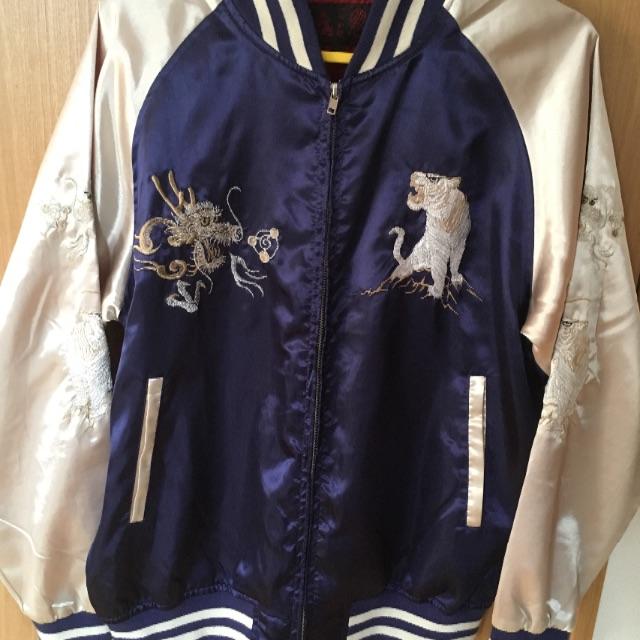もこもこ様専用 虎と龍のスカジャン メンズのジャケット/アウター(スカジャン)の商品写真