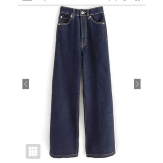 GRL ハイウエストセミワイドデニムパンツ Mサイズ