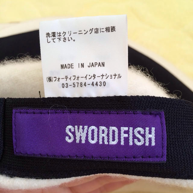 SWORD FISH(ソードフィッシュ)の猫ピン付きハンチング レディースの帽子(ハンチング/ベレー帽)の商品写真