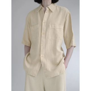AURALEE - AURALEE WASHI DUCK CANVAS HALF  SHIRTS