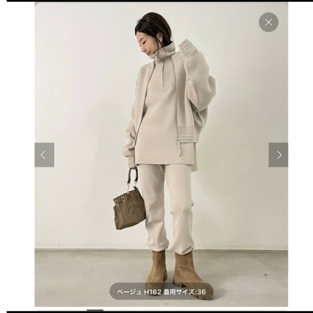 アパルトモン グッドグリーフ ジッパー付きニットブルゾン L'Appartement DEUXIEME CLASSE - アパルトモン グッドグリーフ