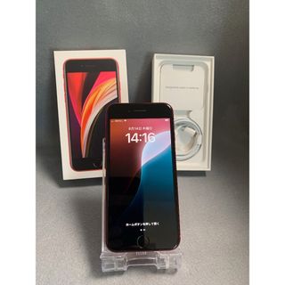 超美品 国内版 SIMフリー iPhoneSE 第2世代 128GB レッド色