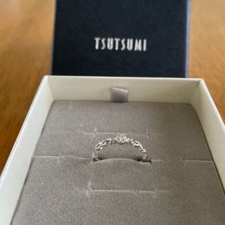 TSUTSUMI - K10ホワイトゴールドダイヤモンドリング