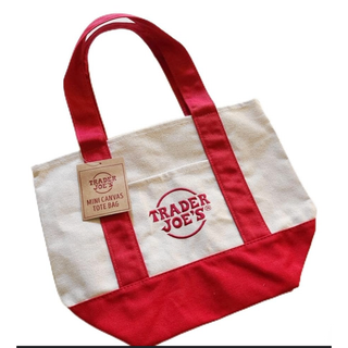 新品未使用　Trader Joe'sミニエコバッグ赤色(トートバッグ)