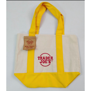 Trader Joe's  ミニトートエコバッグ  黄色(トートバッグ)