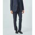 【NAVY】REDA サージ スリム ノープリーツ スーツパンツ