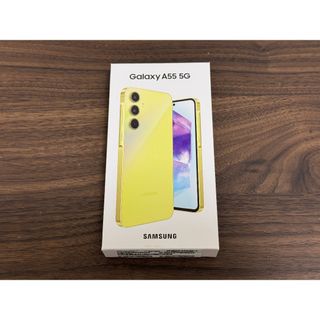 ギャラクシー(Galaxy)の【SIMフリー】Galaxy A55 5G 8/128 イエロー【新品】(スマートフォン本体)