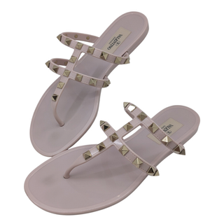 レッドヴァレンティノ(RED VALENTINO)のValentino Garavani ヴァレンティノガラヴァーニ バレンチノ VALENTINO ラバーサンダル ピンク #35 約22.5cm レディース サンダル ロックスタッズ【ブランドギャラリー東心斎橋店】(サンダル)