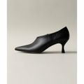 【BLACK】ポインテッドブーティー ショートブーツ60↑