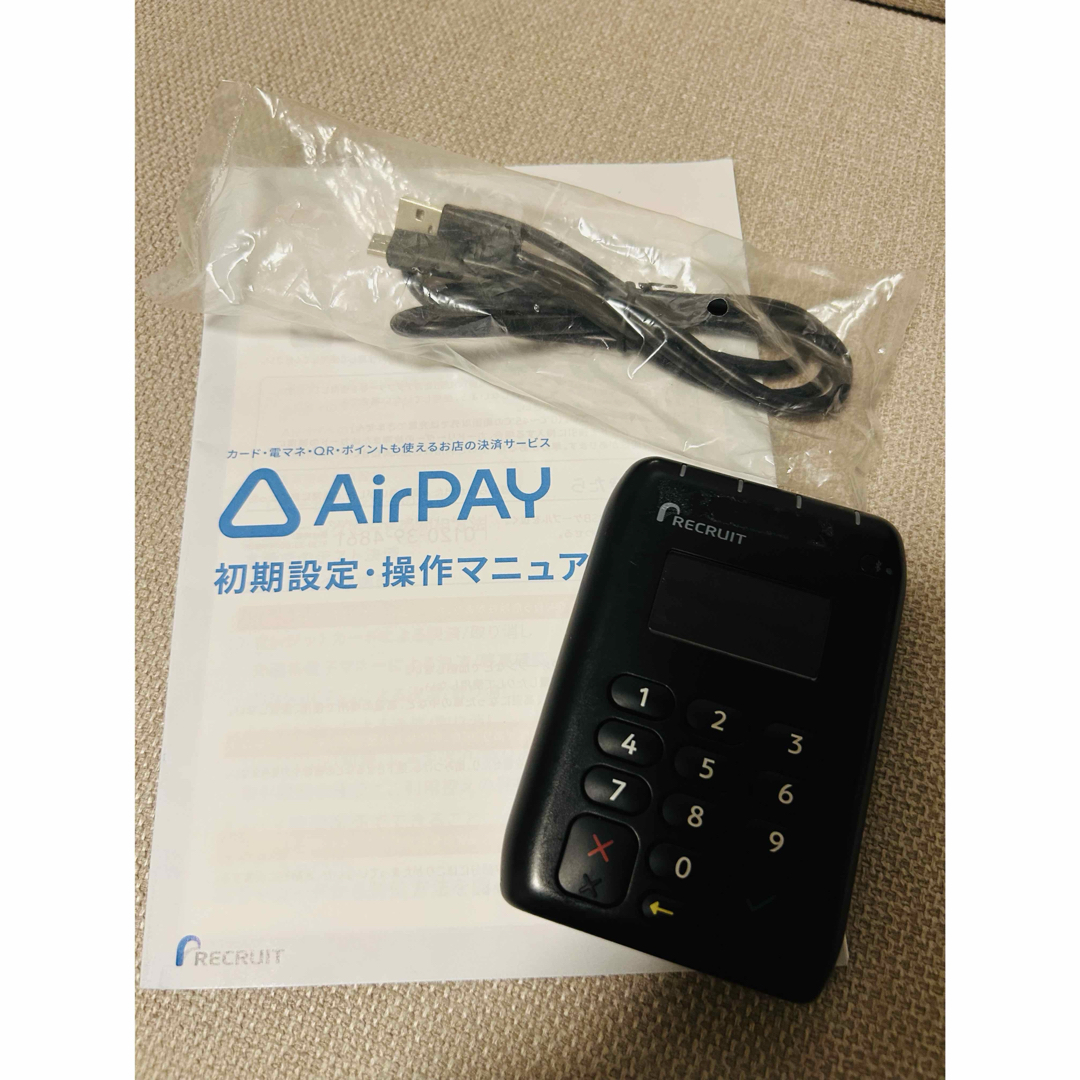 AirPAY RECRUIT 決済端末 USBケーブル付 AirPAY RECRUIT 決済端末 USBケーブル付