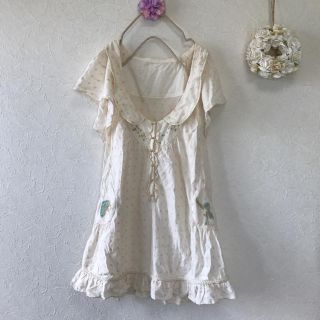 フランシュリッペ(franche lippee)のフランシュリッペ みずたま 刺繍ブラウス(シャツ/ブラウス(半袖/袖なし))