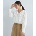 【WHITE】ラッフル ブラウス