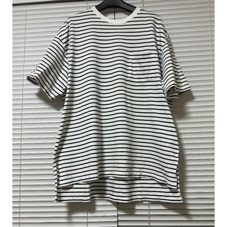 イエスタデイズトゥモロウ ボーダー Tシャツ Mサイズ 白 黒 日本製