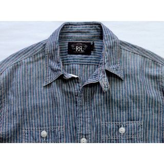ダブルアールエル(RRL)のダブルアールエル RRL デニムシャツ チンスト インディゴ ラルフローレン(シャツ)