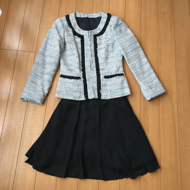 ニッセン(ニッセン)の小さいサイズスーツ  ネイビー レディースのフォーマル/ドレス(スーツ)の商品写真