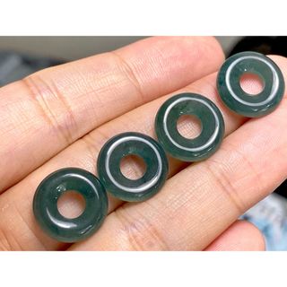 RS11-151 氷種 青色 玉壁 平安守り グアテマラ産 A貨 本翡翠 ルース