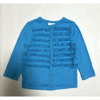 Crazy 8 フリル付き カーディガン　Tシャツ　2歳　ブルー 綿100 %