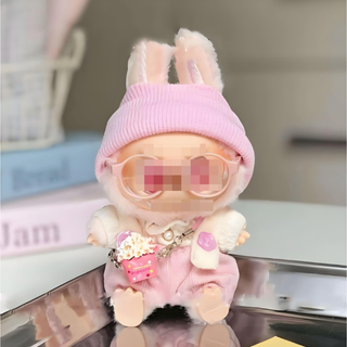 ラブブ用の服 ぬいぐるみ着 17cm着せ替え服 ピンク