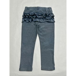 petit main　デニムパンツ　バックフリル　100cm　キッズ　ボトムス