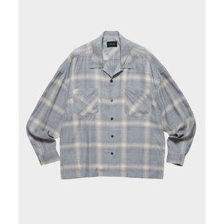 DELUXE デラックス PONTIAC オンブレチェックオープンカラーシャツ