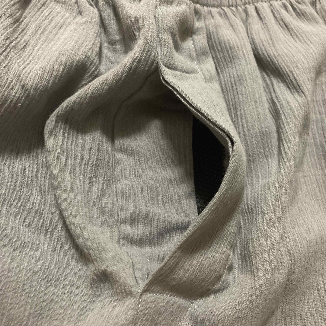 【新品】紳士 ステテコ 夏用ズボン グレー 前開き 綿100% L メンズのパンツ(その他)の商品写真