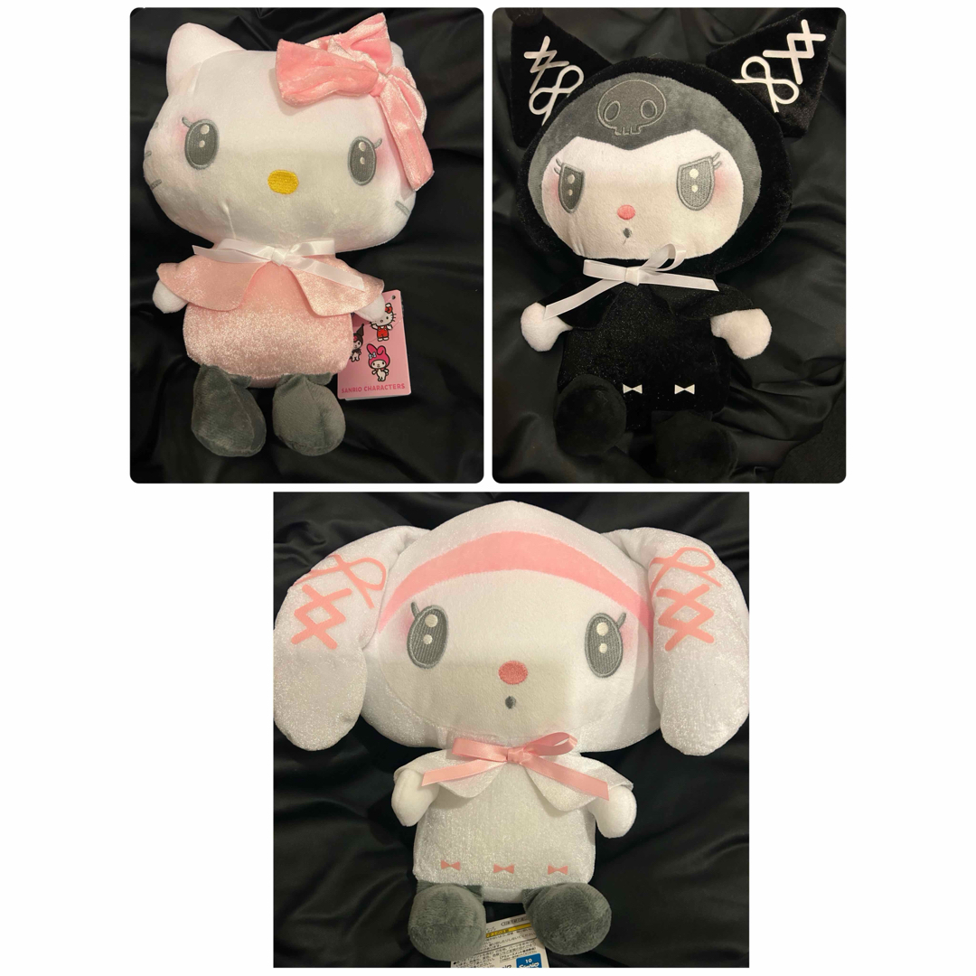 サンリオ(サンリオ)の月夜のドールBIGタイプ3個セット マイメロディ クロミ ハローキティ エンタメ/ホビーのおもちゃ/ぬいぐるみ(ぬいぐるみ)の商品写真