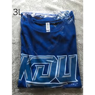 3L glimmer 吸水・速乾　半袖Tシャツ　ブルー　大きいサイズ(Tシャツ/カットソー(半袖/袖なし))
